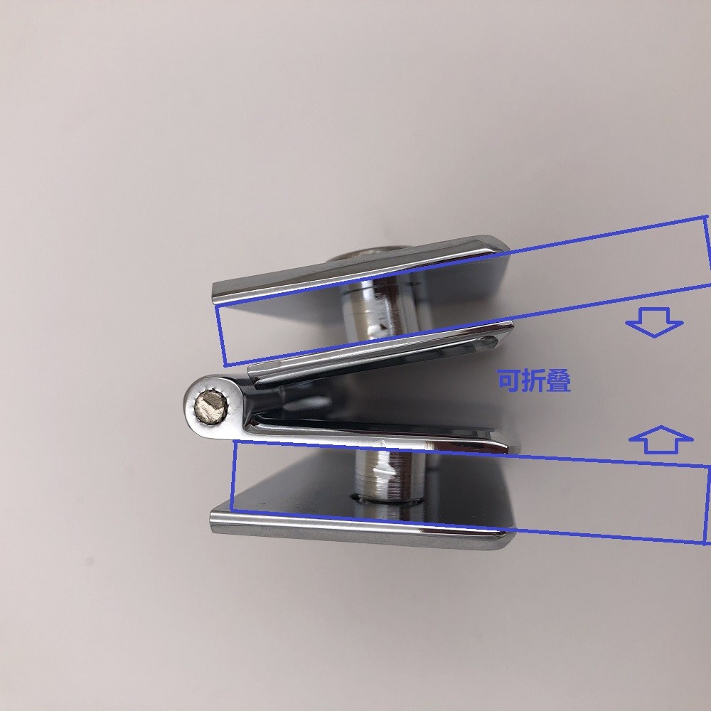 big dual glass hinge