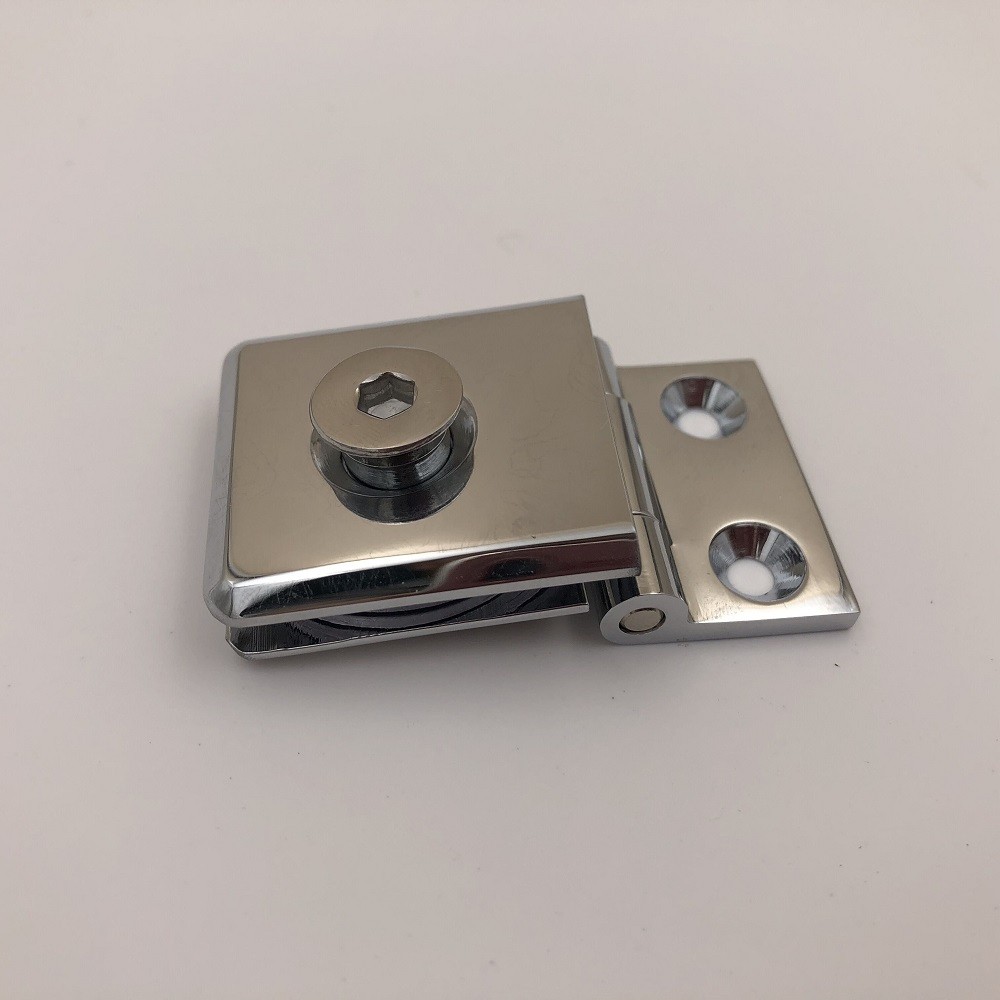 small single glass hinge