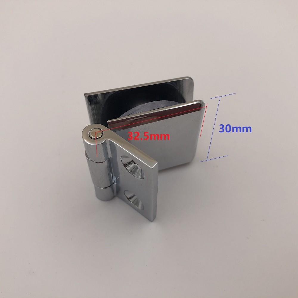 small single glass hinge