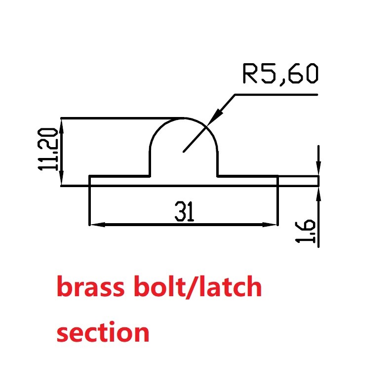 70mm sliding bolt