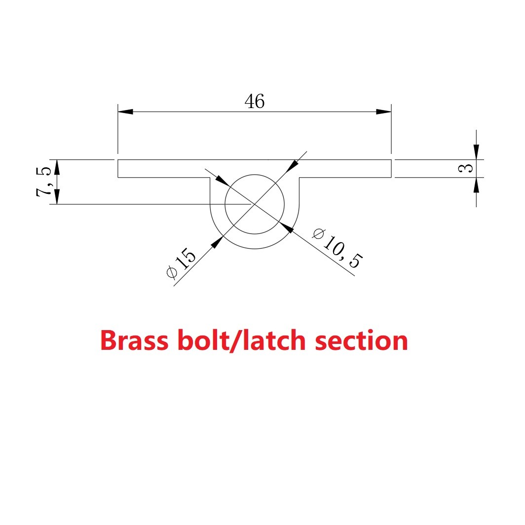 big 135mm sliding bolt